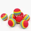 Pelota Arcoíris de EVA Juguete para Mascotas Pelota Espuma Sólida Silenciosa Pelota Rebotadora Pelota para Dentición de Gato y Perro Pelota de Práctica de Golf