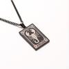 Collar de las Doce Constelaciones Europeo y Americano Transfronterizo Logo Colgante Militar Retro Hombre Tarot Acero Inoxidable Tarot