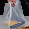 Bolsa Desechable para Llevar Pizza, Bolsa Transparente Grande para Llevar Postre Pastel, Bolsa de Plástico Tipo Tote para Hornear Pan y Alimentos