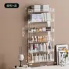 Estante de Almacenamiento para Cosméticos Organizador de Escritorio de Acrílico Montado en Pared Dormitorio Transparente Mascota Estante de Exhibición Multicapa