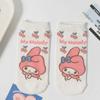 Calcetines cortos de tubo para mujer, de boca baja, de verano, con diseño de perro, de dibujos animados, para combinar con todo.