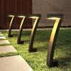 Lámpara Solar, Lámpara de Siete Caracteres, Lámpara de Llama, Lámpara Cuadrada, Iluminación de Césped Exterior, Lámpara de Suelo Decorativa de Ambiente