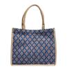 Nova Grande Capacidade Moda Pequena Fresca Estilo Ocidental Casual Bolsa 2022 Rhombus Grande Bolsa Ombro Axila Portátil Tote Bag