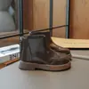 Botas para Niña 2026 Otoño/Invierno Nuevo Estilo Botas Martin para Niños con Felpa Botas de Cuero de Algodón Doble Estilo Coreano Niños Medianos y Mayores Botas Cortas de Princesa