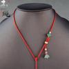 Corda de pingente tecida à mão DIY Corda de colar de ágata de jade Corda de pingente de jade Pingente Corda de pescoço de lótus
