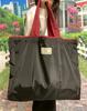 Bolsa de Almacenamiento de Haz de Color Sólido Grande Bolsa de Compras Plegable Portátil para Supermercado Bolsa con Cordón Bolsa Tote Bolsa de Compras