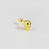 Pendientes Nalan de plata s925 estilo coreano con diseño de calavera y cuentas de hilo, para hombre y mujer, M01781