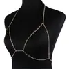 Cadena para el cuerpo WMS sexy con incrustaciones de diamantes, diseño de garra de diamante brillante, popular cadena para el cuerpo de estilo europeo y americano