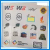 Etiqueta Autoadesiva Transparente Impressão Personalizada PVC Adesivo para Brinquedo Infantil Desenho Animado Etiqueta Autoadesiva Decoração Transparente