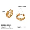 Pendientes de Aro Texturizados Versátiles de Diseño de Nicho de Venta Caliente Transfronteriza Europea y Americana con un Toque de Lujo Ligero y de Alta Gama, Venta al por Mayor y Dropshipping
