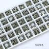 Cuadrados de Cristal Dongzhou Rhinestones para Uñas de Ángulo Recto Rhinestones de Cristal de Colores con Parte Posterior Puntiaguda Accesorios para Uñas DIY Fabricante Mayorista