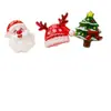 Decoraciones para arte de uñas de vacaciones de Navidad: Papá Noel, árbol de Navidad, muñeco de nieve, renos, campanas, accesorios de uñas vestibles con temática de ambiente para hacer tú misma