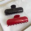 Nuevo Estilo Pinza para el Cabello Simple Leopardo Ácido Acético Pinza de Agarre alta calidad Cuadrada Grande Lujo Ligero Pinza de Tiburón Pinza de Agarre Accesorios para el Cabello Venta al por Mayor