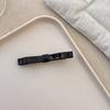 Pinza de pelo estilo coreano con lazo de cuero de doble capa y forma de pico de pato, pinza sencilla para flequillo lateral, accesorio para el cabello moderno y versátil para mujer.