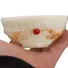 Transmisión en Vivo de Nuevos Tazones Luminosos de Dragón y Fénix, Adornos Atractores de Fortuna Chapados en Oro, Adornos de Calabaza Atractores de Riqueza y Artesanías de Decoración para el Hogar de Jade
