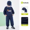 [Estilo Academia] Conjunto de Ropa Infantil de Dudu: Nueva Colección de Primavera Conjunto de Dos Piezas Sudadera y Pantalones para Niños Ropa de Bebé