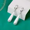 Pendientes de Perla con Forma de Gota de Agua de Moda Gancho de Oreja de Plata S925 Pendientes de Perla de Imitación de Concha Pendientes Largos de Gama Alta para Mujeres Aspecto Adelgazante Nuevo Estilo