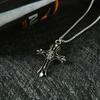 Callejero Moderno Hiphop Largo Acero de Titanio Ins Collar Hip-Hop para Niños Cadena para Suéter para Hombre y Mujer Accesorios de Música Electrónica Disco