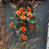 Enredadera de Rosas Artificiales para Decoración de Arcos de Boda, Paisajismo Comercial, Cubiertas de Pared con Flores de Enredadera, Flores Falsas al por Mayor