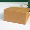 Bolsas de Papel Kraft para Regalos en Stock, Bolsas para Empaque de Regalos Navideños, Bolsas de Empaque Personalizadas para Llevar Té de Leche, Café y Bebidas