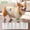 Roupas para cachorro para outono e inverno: estilo cartoon, pelo sintético de vison, colete quente para cães pequenos e médios, suéter quente para Corgi, vestuário para animais de estimação