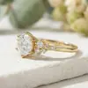 Anillo Yanbai transfronterizo exquisito, moderno, simple, con microincrustaciones de circonita, accesorio de alta gama para uso diario para mujeres
