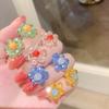 Pendientes de flores pequeñas con diseño de luna llena redonda 2023 para verano, con diseño colgante, para niña, con combinación de colores