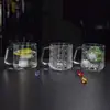 Taza de Vidrio con Asa para el Hogar, Taza para Bebidas de Jugo, Taza de Cerveza, Taza de Té para la Oficina, Vaso de Agua de Alto Valor