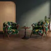 Sofá de Um Lugar Estilo Wabi-Sabi Vintage Cadeira Designer Retrô Hotel B&B Café Recepção Negociação Uma Mesa e Duas Cadeiras