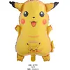 Pikachu Bola de Poke Globo de Dibujos Animados Pokemon Globo de Película de Aluminio Decoración para Fiesta Infantil de Bebé Suministros