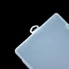 Caja Rectangular L22.5 con Gancho, Caja de Empaque Transparente, Piezas de Ferretería, Tarjetas, Caja Organizadora de Papelería, Caja de Almacenamiento de Plástico PP