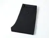 Nuevos Pantalones Casuales de Negocios para Hombre Otoño e Invierno Cintura Alta Elásticos Largos Pantalones Negros de Pierna Recta Pantalones de Hombre Caballero de Negocios