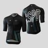 Verano nuevo CSPD ropa de ciclismo de manga corta para hombre absorción del sudor transpirable deportes al aire libre camisa de bicicleta ajuste ceñido transpirable