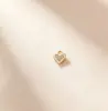 Colgante Pequeño de Corazón de Pedrería de Colores Estilo Dulce para Pulsera o Collar DIY Soporte de Colgante de Aleación Accesorios de Joyería