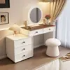 Tocador Estilo Vintage 2025 Nuevo Modelo Cajonera Integrada Recámara Moderna Mesa de Maquillaje Simple Francesa Gabinete Pequeño de Almacenamiento