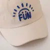 Bonés de Beisebol para Primavera e Outono para Meninos e Meninas, Bonés Infantis Estilo Coreano, Chapéus de Bebê, Chapéus de Sol Bordados com Letras para o Verão
