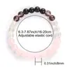 Pulseras Populares Transfronterizas de Temu, Shein y Tk: Cristal Rosa, Obsidiana y Otros Cuatro Tipos de Pulseras Hechas a Mano al por Mayor de Fabricantes