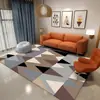 Nueva Alfombra de Piso Sala de Estar Dormitorio Lujo Ligero Alta Calidad Simple Cobertura Total Sofá Alfombra de Piso Grande Mesa de Café Limpiable Alfombra de Mesita de Noche