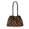 Bolsa Tote Poá Feminina 2026 Nova Pequena de Nicho High-End para o Trabalho Bolsa de Ombro Único Grande Capacidade Moda Versátil Bolsa Transversal