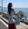 Lago Salado Chaka Noroeste Grande Turismo Estilo Étnico Bufanda Bufanda Nueva de Verano para Mujer Playa Marina Chal Protector Solar Delgado