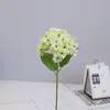 Flor Artificial Flor de Hortênsia Simples Dupla Flor de Casamento Obra de Arte com Flores Material de Flor Macia Decoração de Mesa de Jantar Floricultura Decoração de Casa Flor de Seda