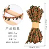 10m Corda de Cera Colorida Fita de Folha Folha de Salgueiro Rattan Feito à Mão DIY Adereços Decorativos para Headband Chapéu Folhas
