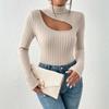 Amazon Transfronterizo Ropa de Mujer Estilo Europeo y Americano Camiseta Primavera/Verano 2026 Nuevo Elegante Ajustado Top Corto