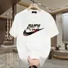 Camiseta de manga corta para hombre, nueva marca de moda estadounidense de verano, camiseta de media manga para parejas, camiseta informal holgada con cuello redondo