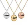Campana Simple de Acero Inoxidable Europea y Americana 20 mm Acero de Titanio Chapado en Oro de 18 Quilates Cadena Fina de Personalidad para Collar de Mujer Cadena para Clavícula Campana de Comodidad