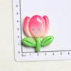 Acessórios de Resina de Girassol Grande e Tulipa Simulados para DIY de Presilhas de Cabelo, Ímãs de Geladeira, Materiais para Tamancos Venda por Atacado