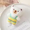 Muñeco de Oso de Tela Nueva Accesorios de Peluche Bolsa de Dibujos Animados Linda Muñeca Pequeña Accesorios Semi-Terminados Decorativos para Manualidades