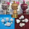 Cortina cabeza decorativa terminal para barra romana blanco oro rosa rojo terminal esférico tamaño regular hermoso novedoso
