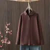 Camisa Derong 2025 Invierno Nuevo Básico Color Sólido Cálido Top Manga Larga para Mujer Camisa Base para Vestir en Capas 95101