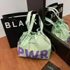 Bolsa de Ombro Feminina de Verão 2025 Casual de Grande Capacidade Bolsa Tote Casual de Lona de Nylon Bolsa para Estudante